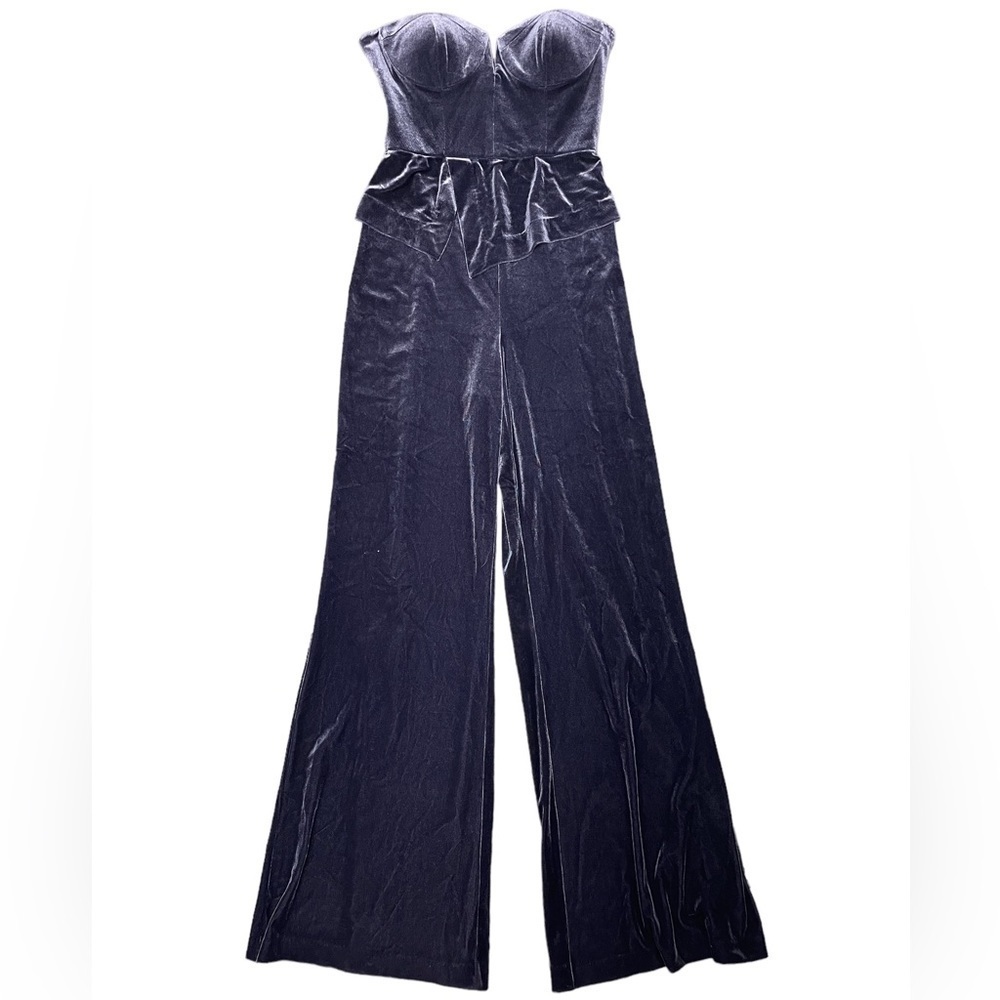 Yumi Kim Velvet Boss Jumpsuit in Slate NWT Size Small - Picture 3 of 12
